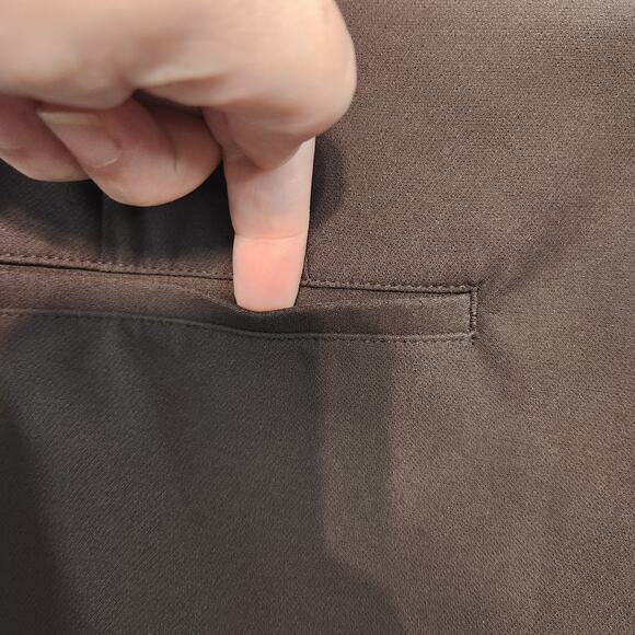 NWT Express Chocolate Brown High Rise Stretch Skinny Dress Slacks Women's 18 T - Picture 11 of 13